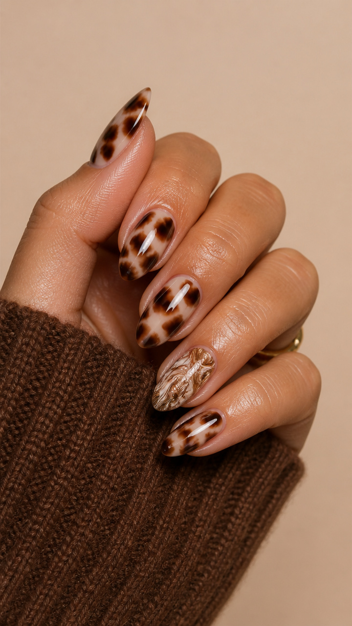 Mocha Marble Accents