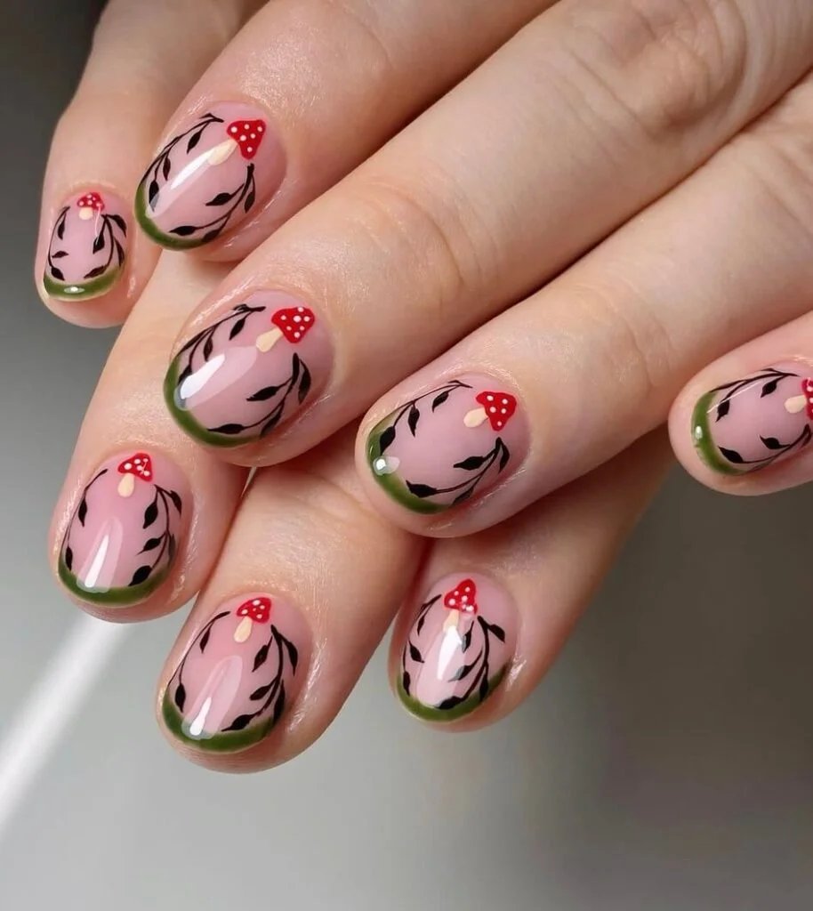Mushroom French tips