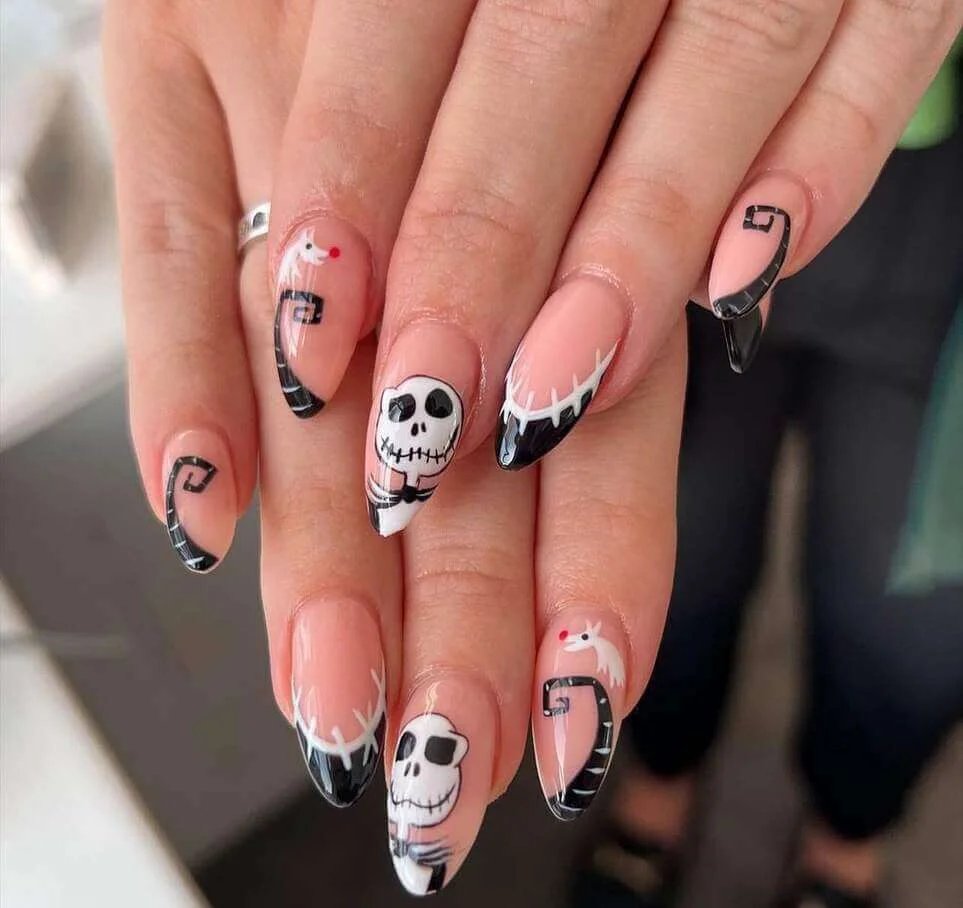 Nightmare Before Christmas nails