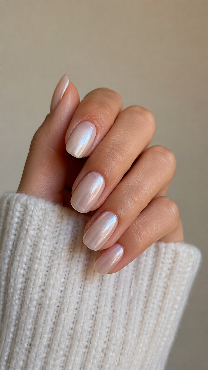 Nude Pearlescent Ovals