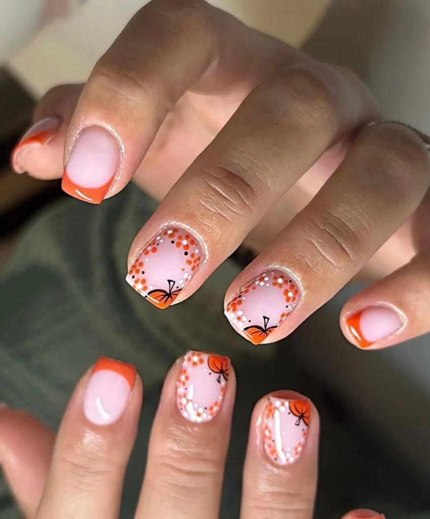 Orange pumpkin tips