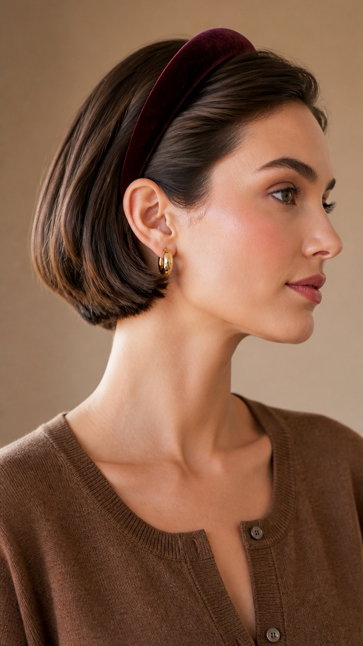 Polished Mini Bob with Headband
