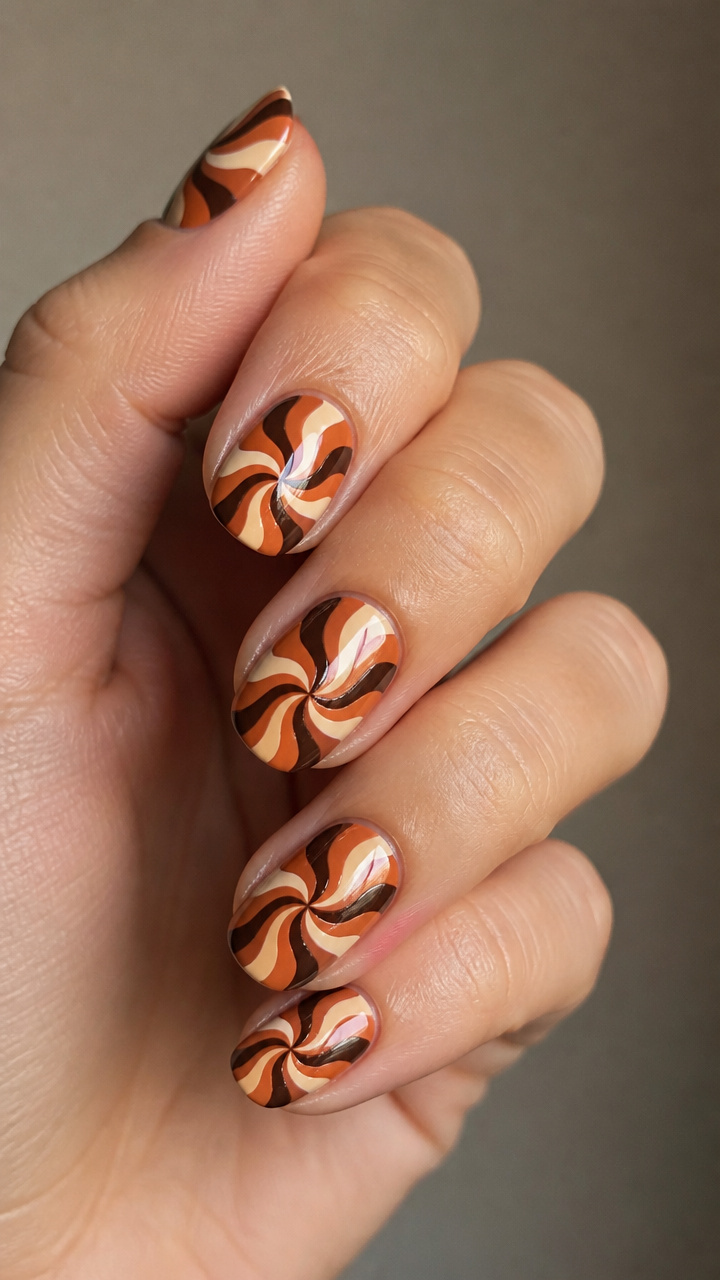 Pumpkin Pie Swirl Design