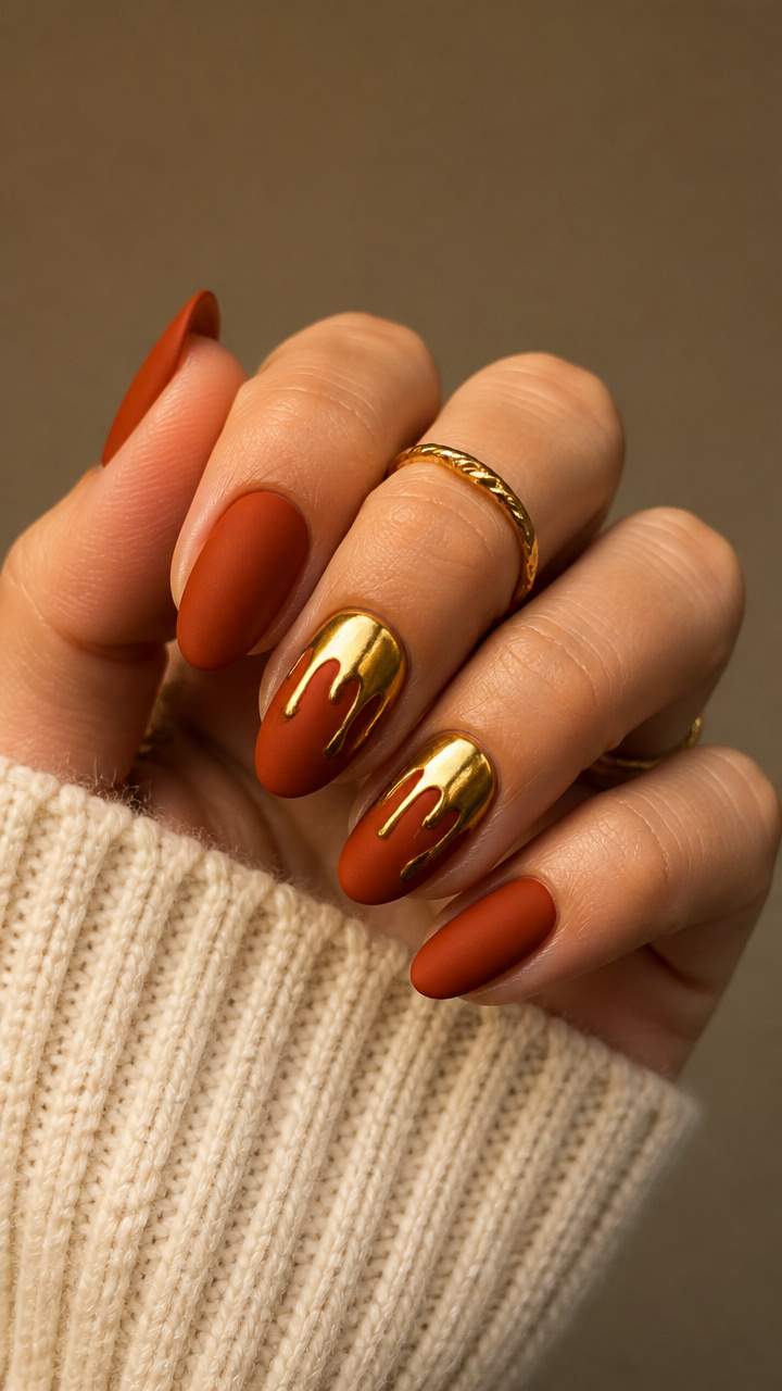 Pumpkin Spice Chrome Drip