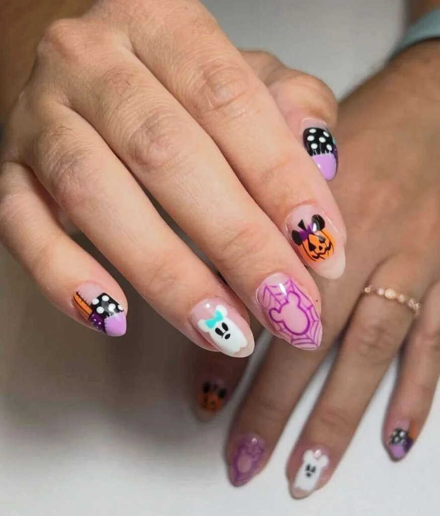 Purple webs, Minnie bow