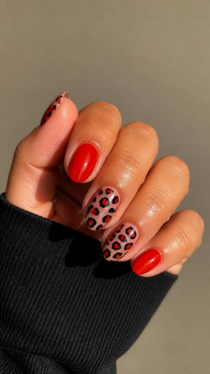 Red Leopard Print Pop