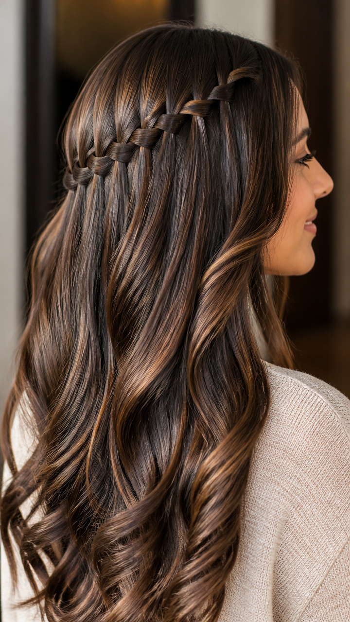 Reverse Waterfall for Thick Hair