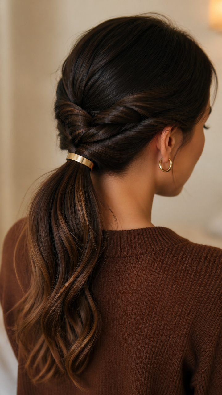 Rope Twist with Metallic Pin Accent