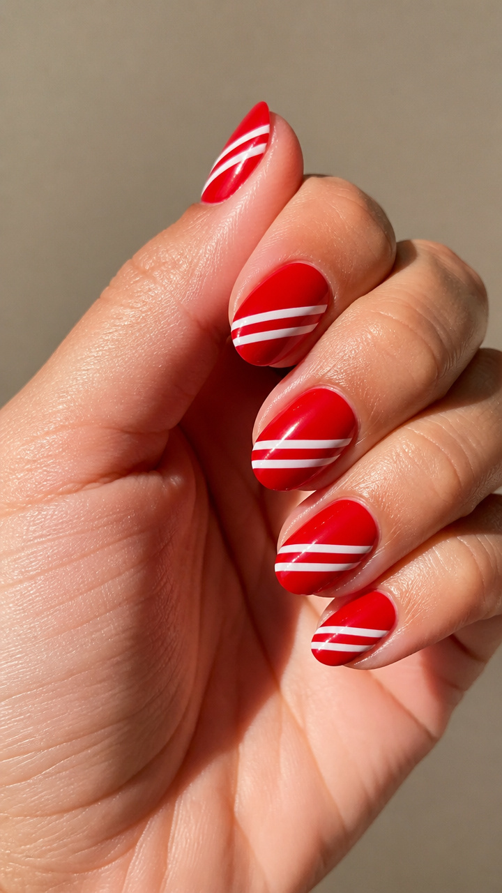 Scarlet Striped Minimalism