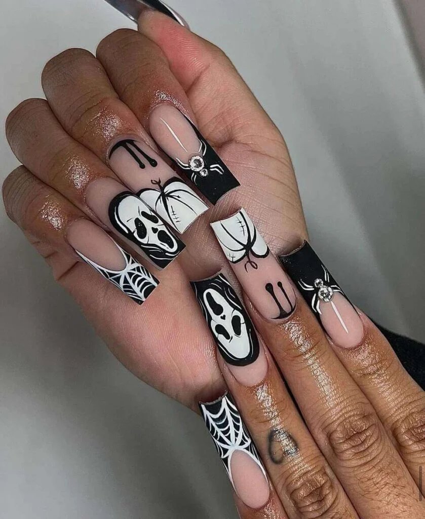 Scream Ghost Nails