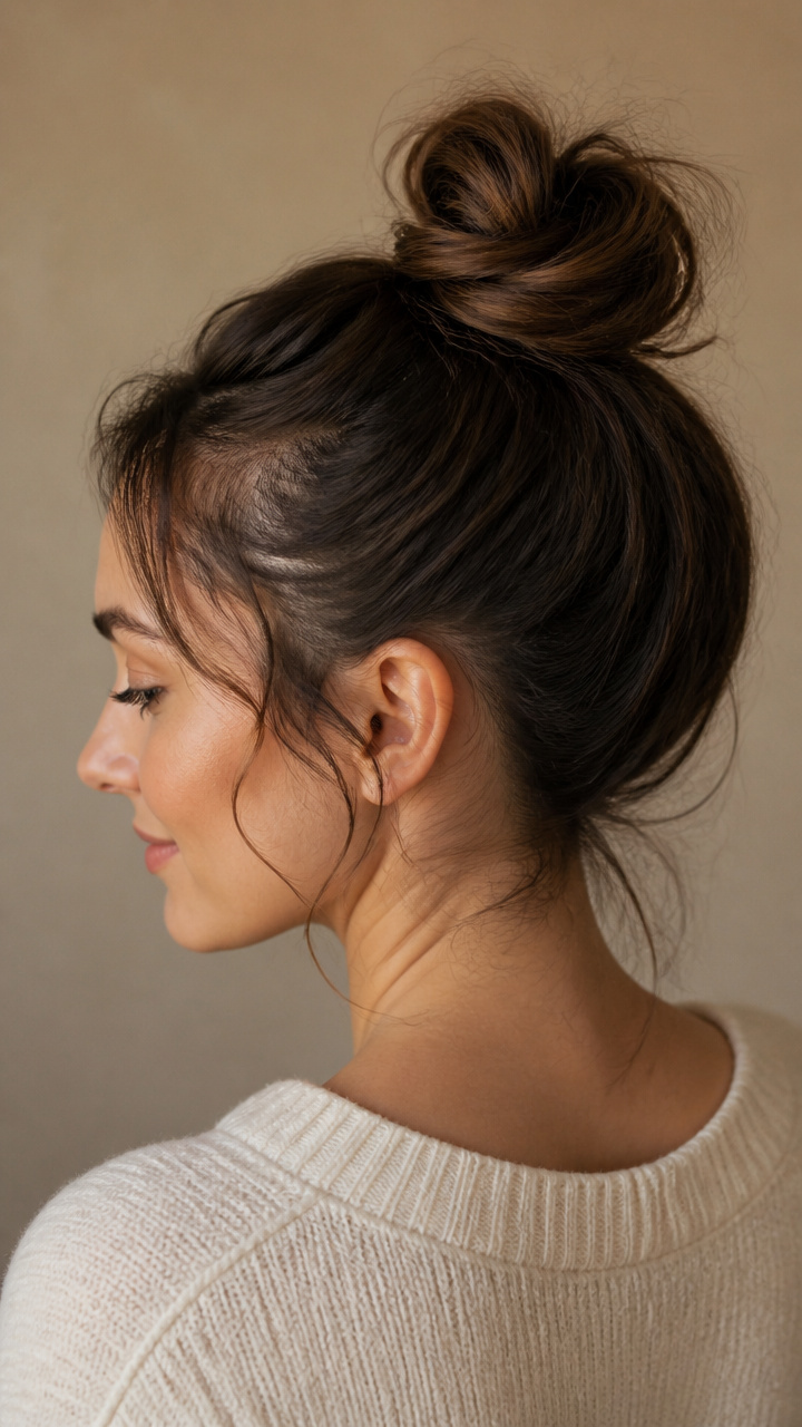 Soft Top Knot with Baby Hairs