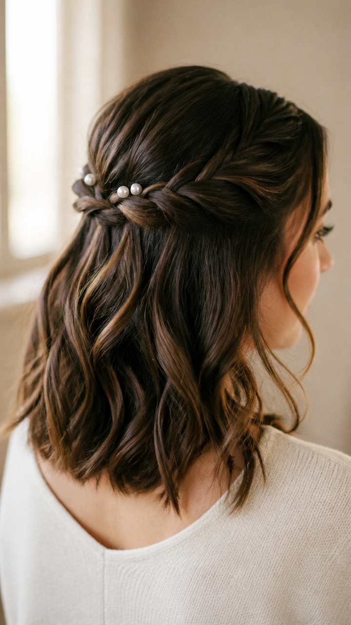 Soft Twists With Pearl Pins