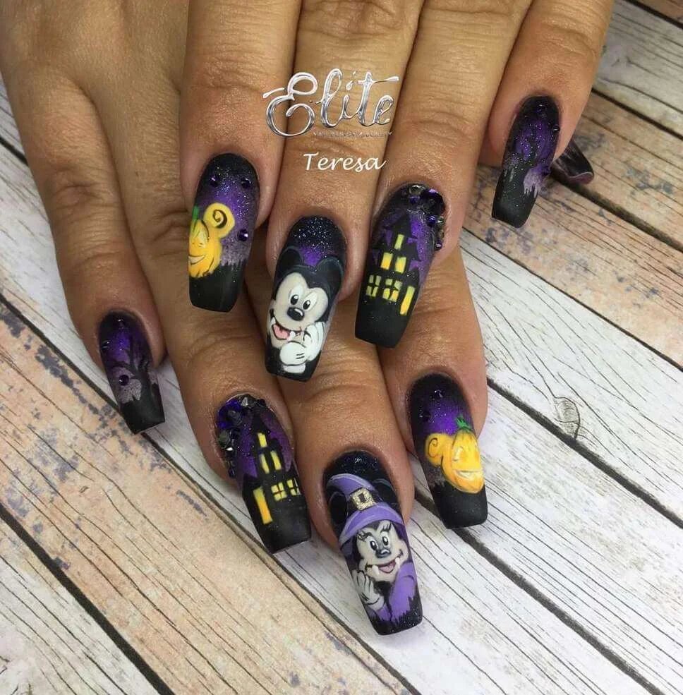 Spooky Disney nails