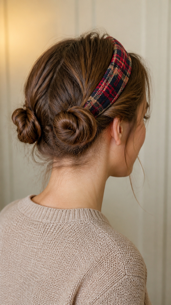 Twisted Buns On Both Sides