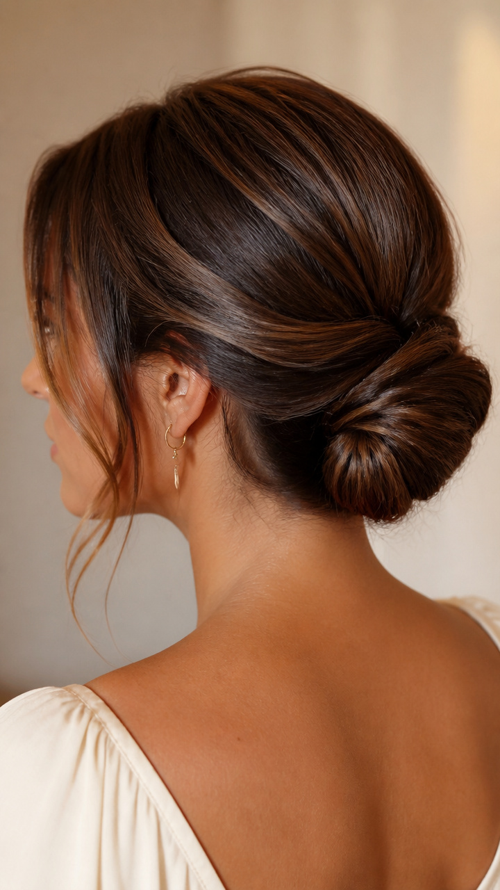 Twisted Chignon-Style Low Pony