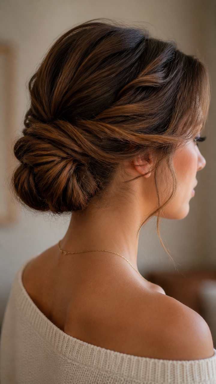 Twisted Chignon with Volume