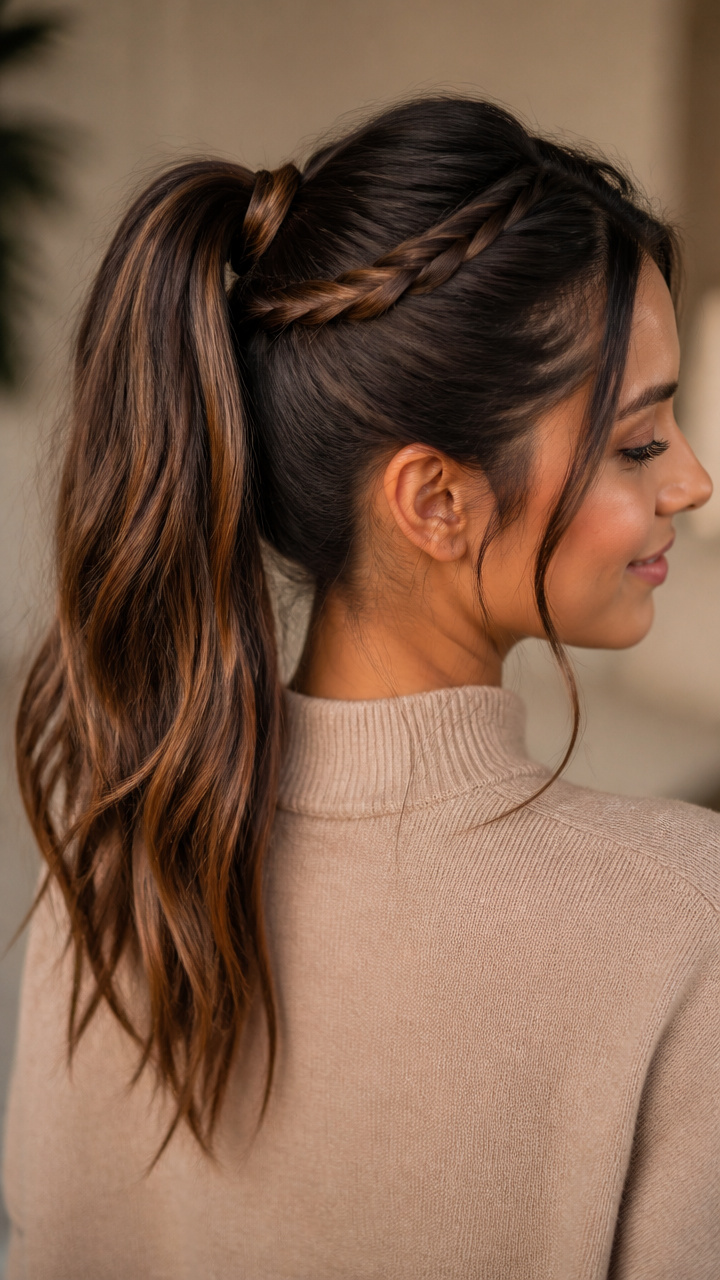 Twisted Crown High Pony