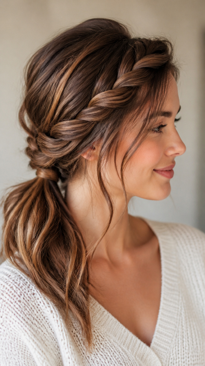Twisted Crown with Side Sweep