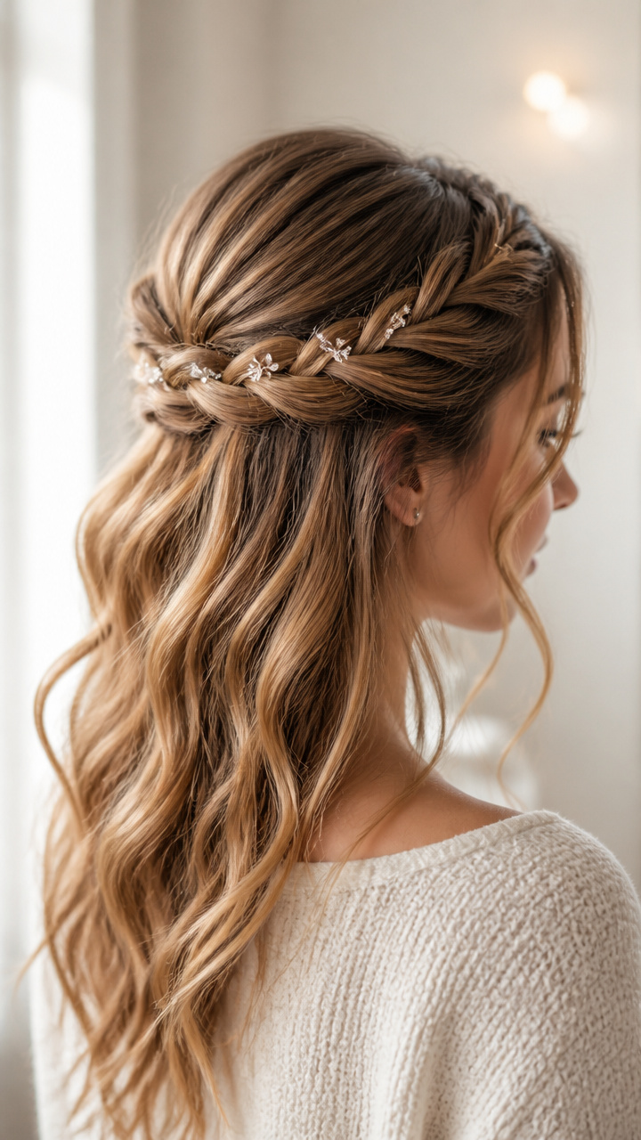 Twisted Crown with Sparkle Pins