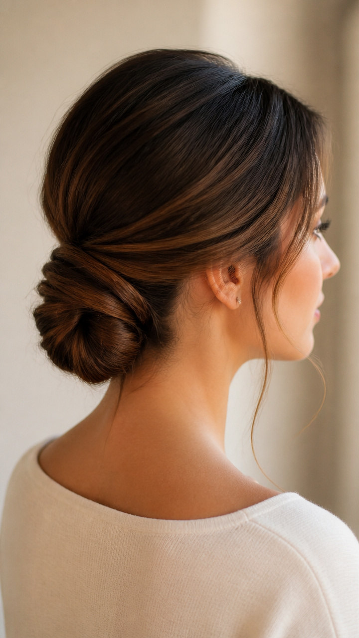 Twisted Low Chignon