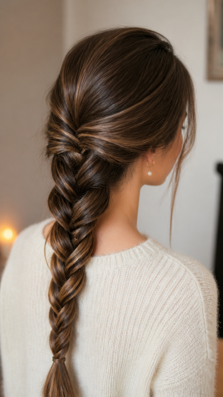 Twisted Rope Braid Down Back