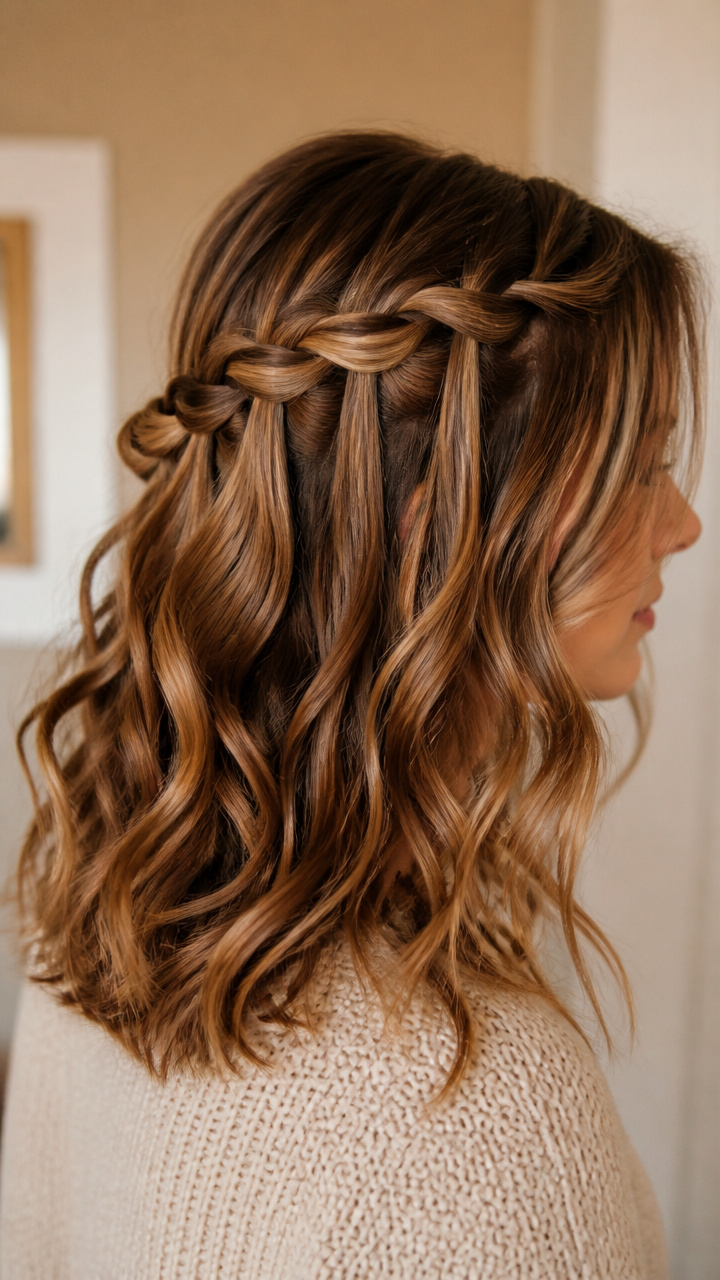 Twisted Waterfall with Curl Definition
