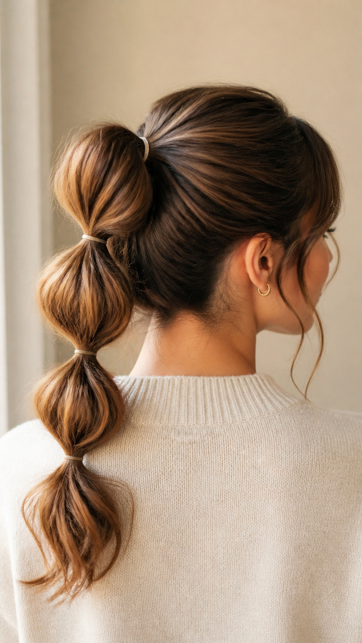Wavy Bobble Ponytail