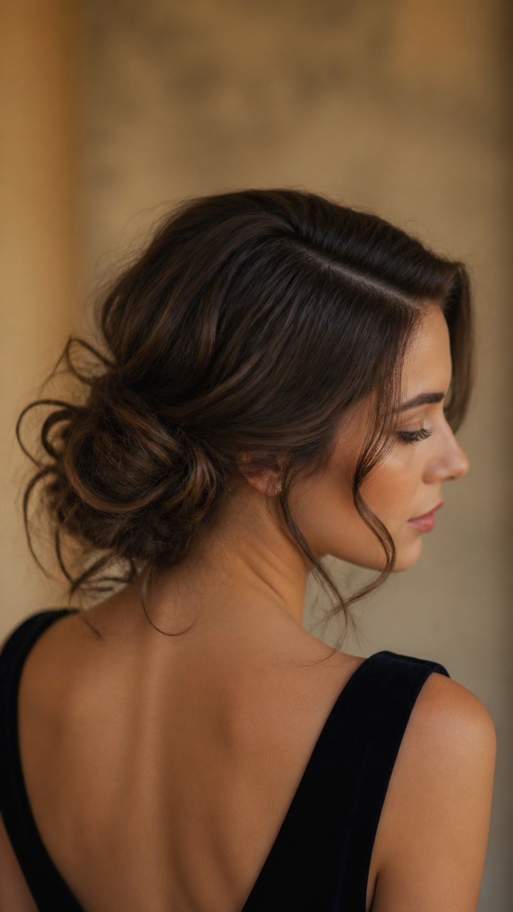 Wavy Bun with Deep Part