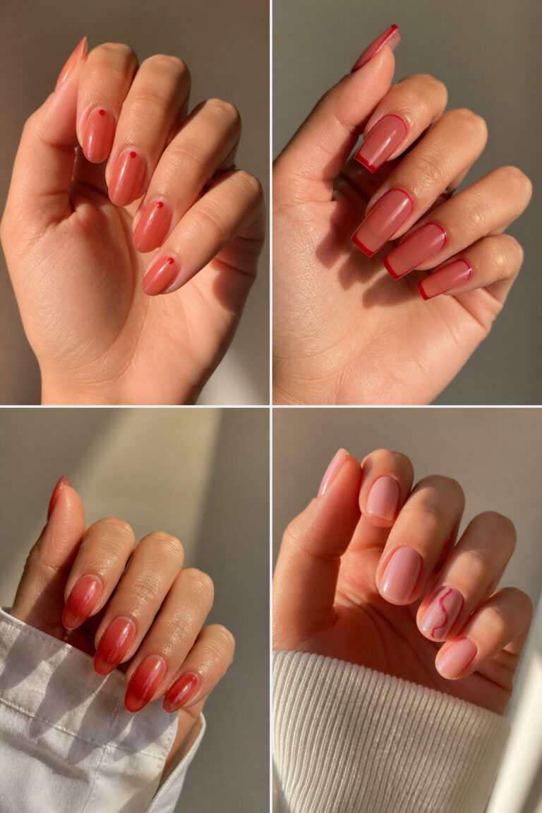 15 Minimalist Red Nail Designs for a Simple and Elegant Look