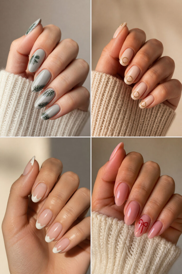 25 Classy Christmas Nail Designs for Women Who Love Minimal Holiday Nails