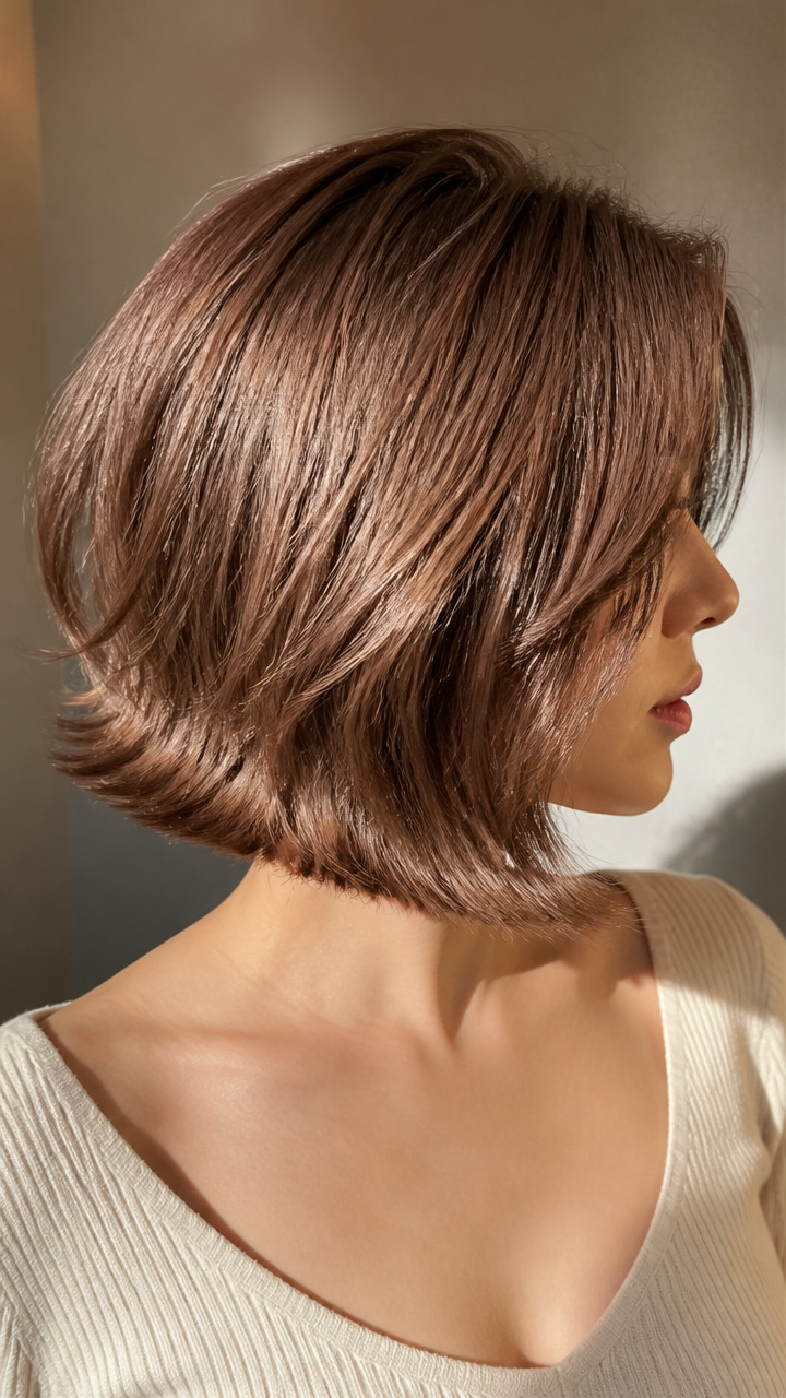 Angled Bob With Flip-Out Ends
