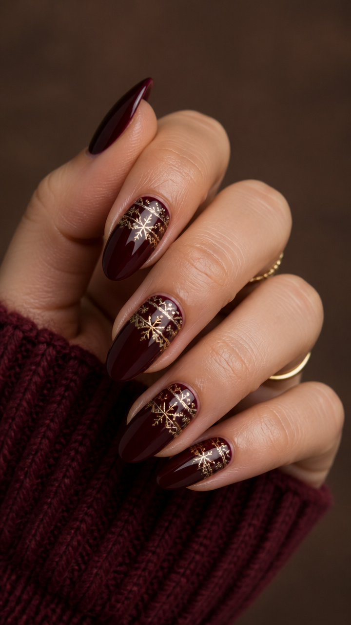 Black Cherry Fair Isle