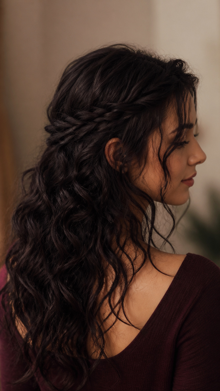Blackberry Vine Crown Braid