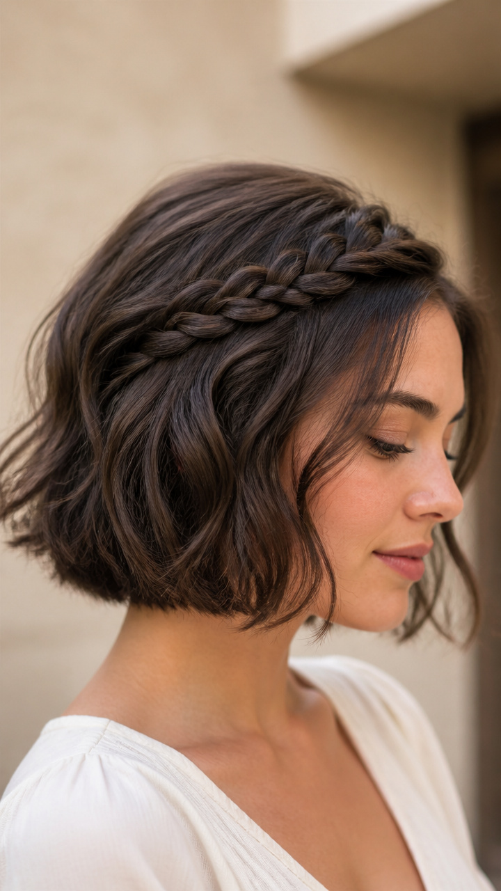 Braided Headband Forehead Bob