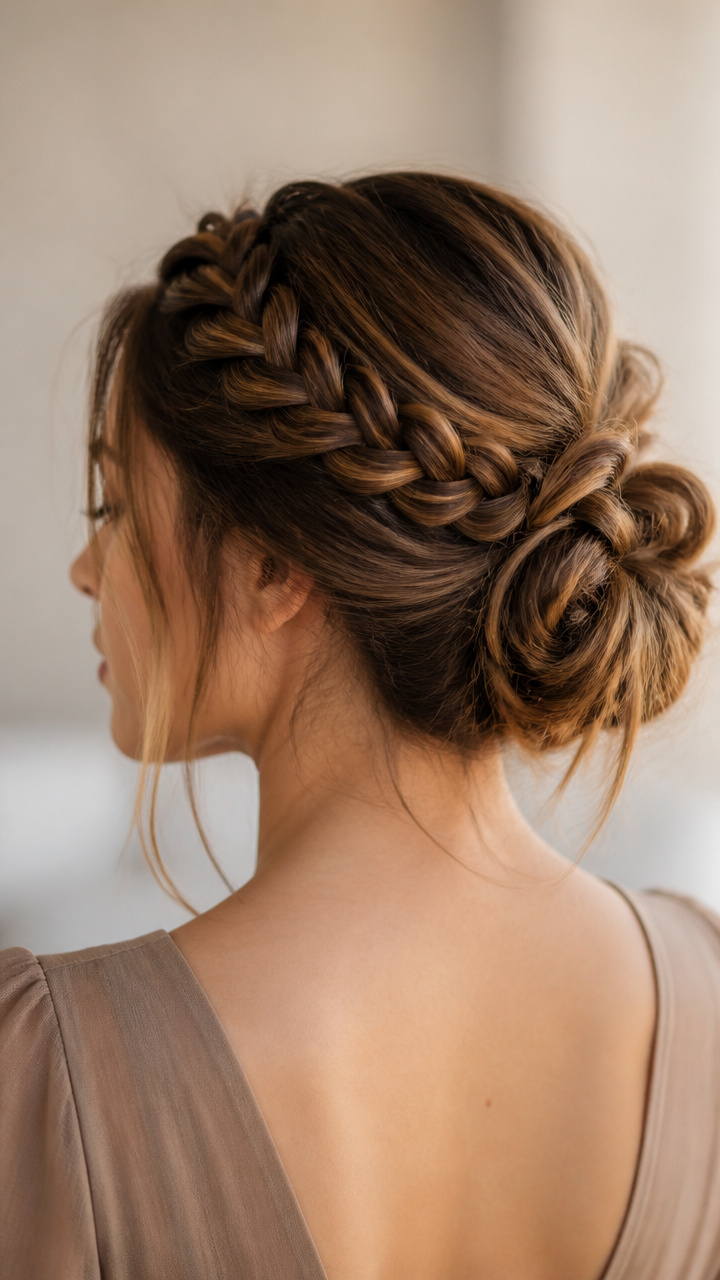 Braided Headband with Soft Bun