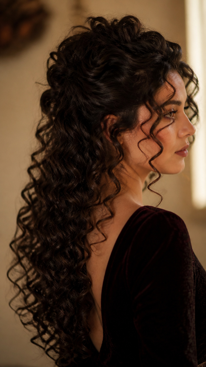Candlelit Spiral Ringlet Fall