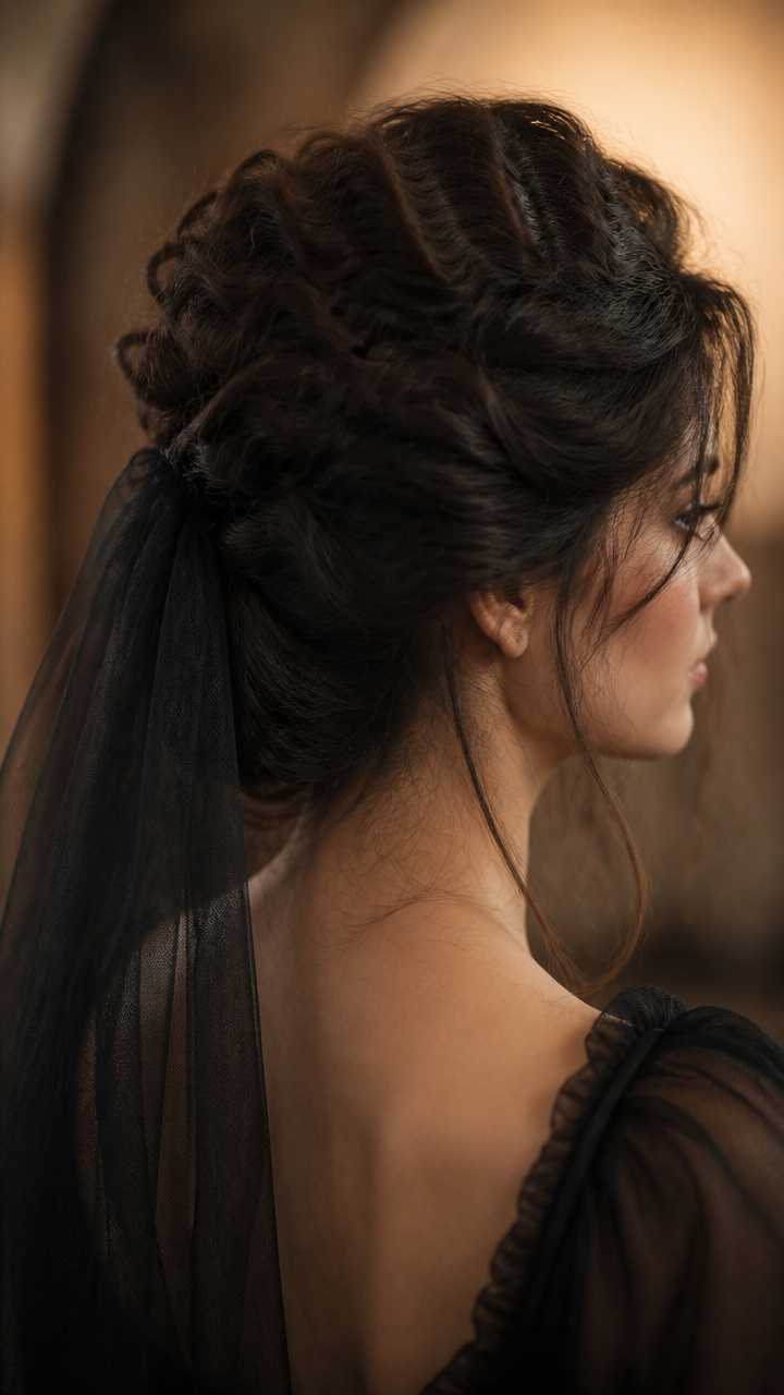 Crimped Crown with Veil Tuck