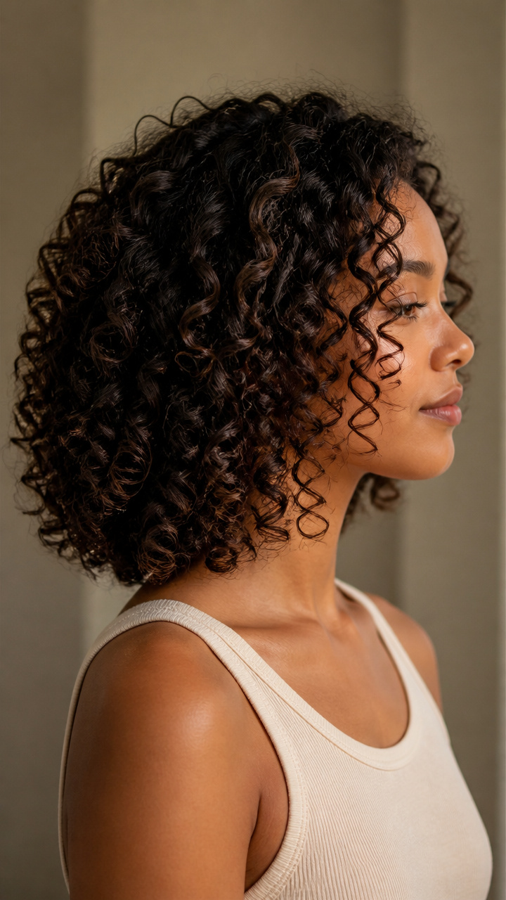 Curly Lob with Defined Ringlets