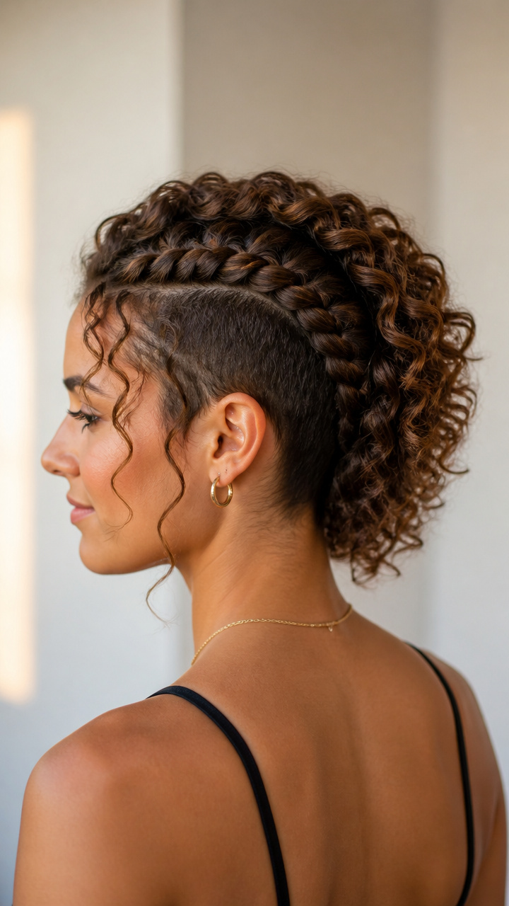 Curly Mohawk Braid