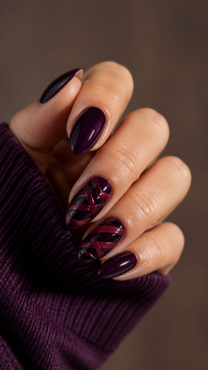 Dark Velvet Ribbon Wrap