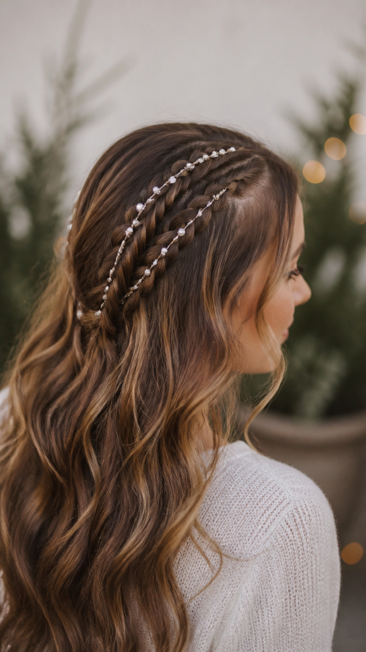 Double Braids with Pearl Threads