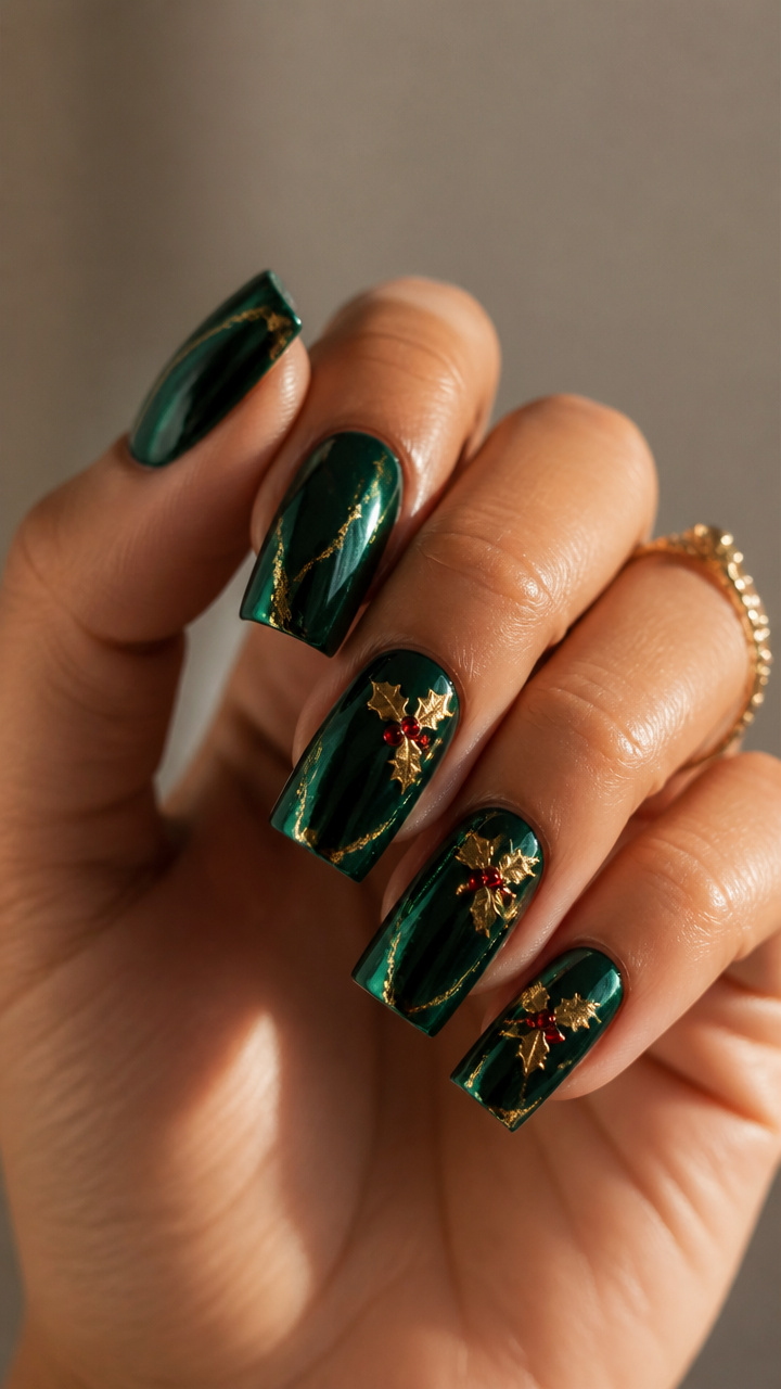Emerald Chrome with Gold Accents