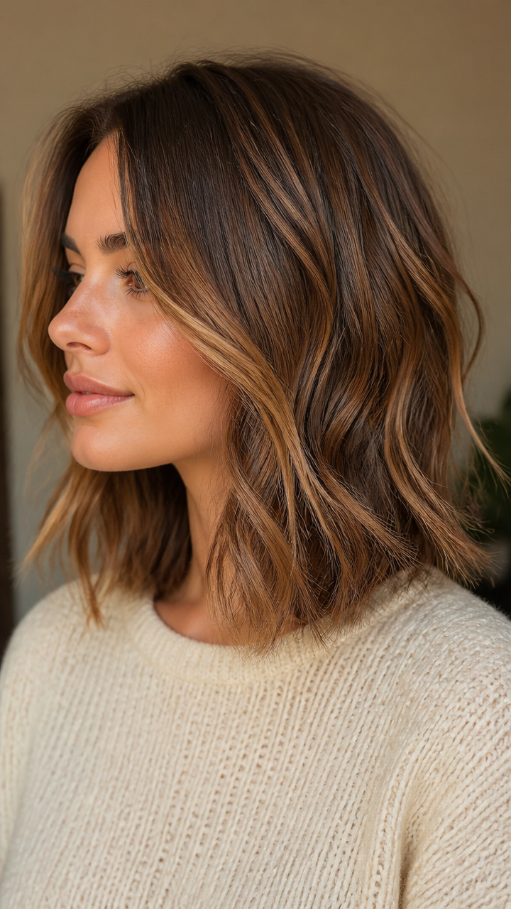 Face-Framing Layers with Natural Wave