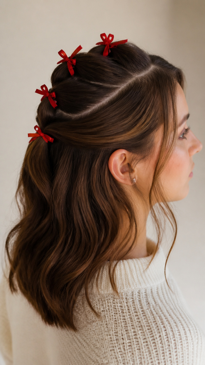 Faux Hawk with Tiny Bows