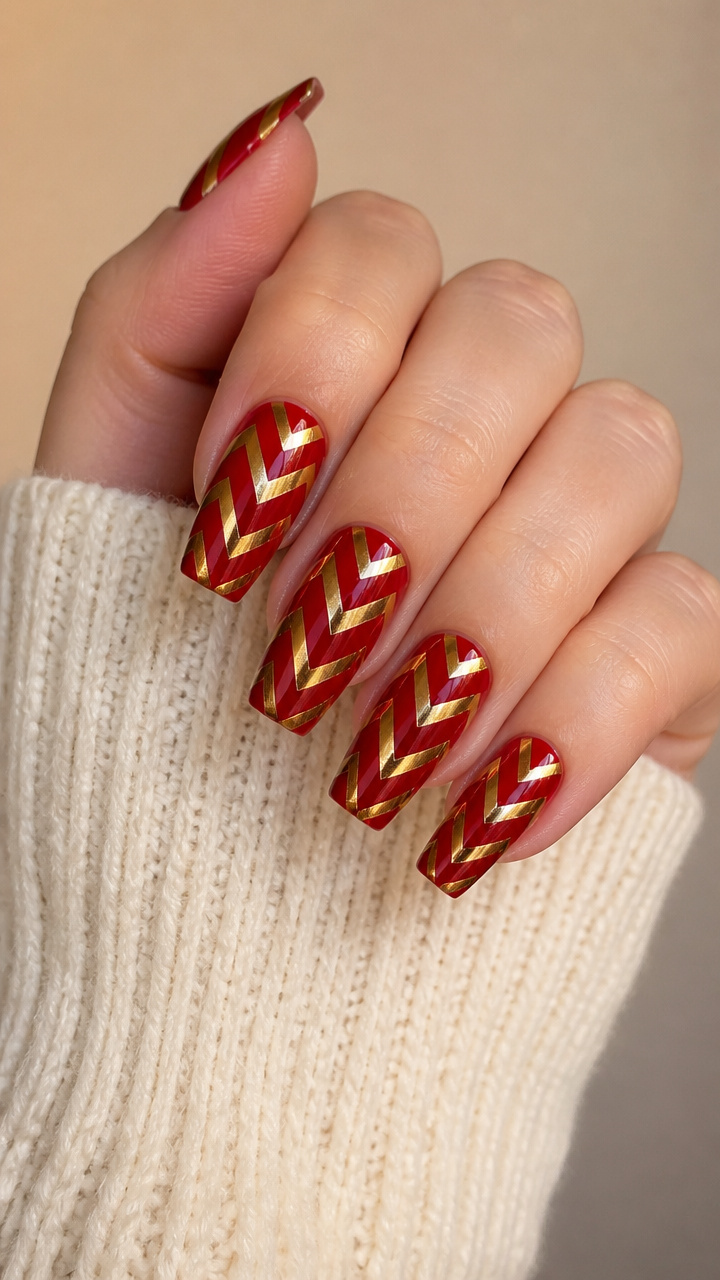 Festive Chevron Stripes