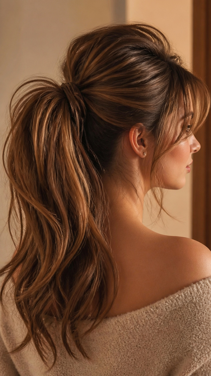Fluffy High Pony With Teasing