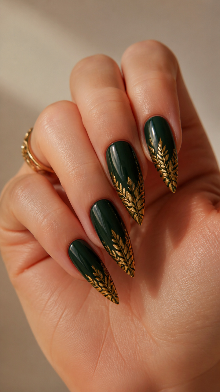 Gilded Pine Needle Tips