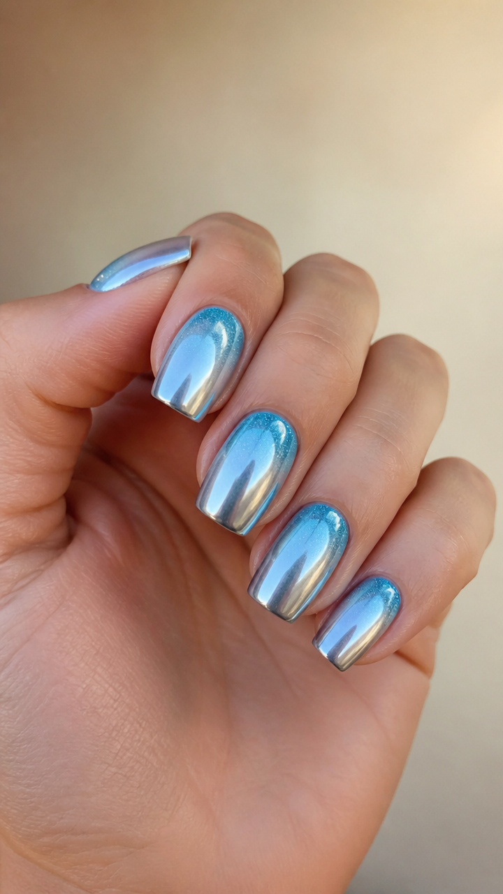 Glacial Chrome Ombre