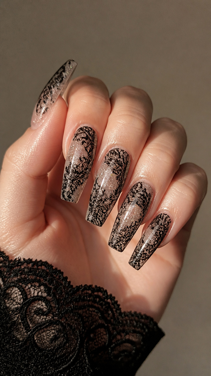 Gleaming Tinsel Lace