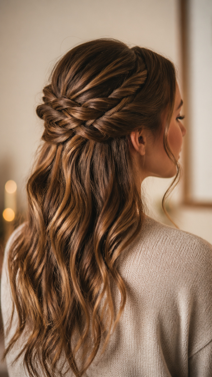 Half-Up Braided Twist